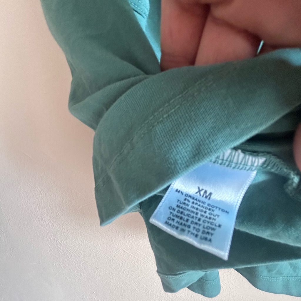 Justina Blakeney Jungalow Teal Cropped Tank Top Boho Organic Cotton - M — image 4 of 4